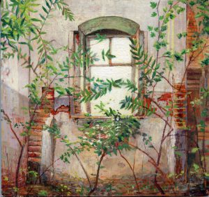 Adrian Johnston, Window. 6 x 6 in