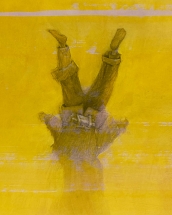 Adrian Johnston-Upside Down-Yellow Beido-detail